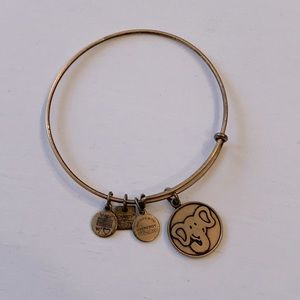 ALEX & ANI Elephant Embossed Charm Bangle Bracelet